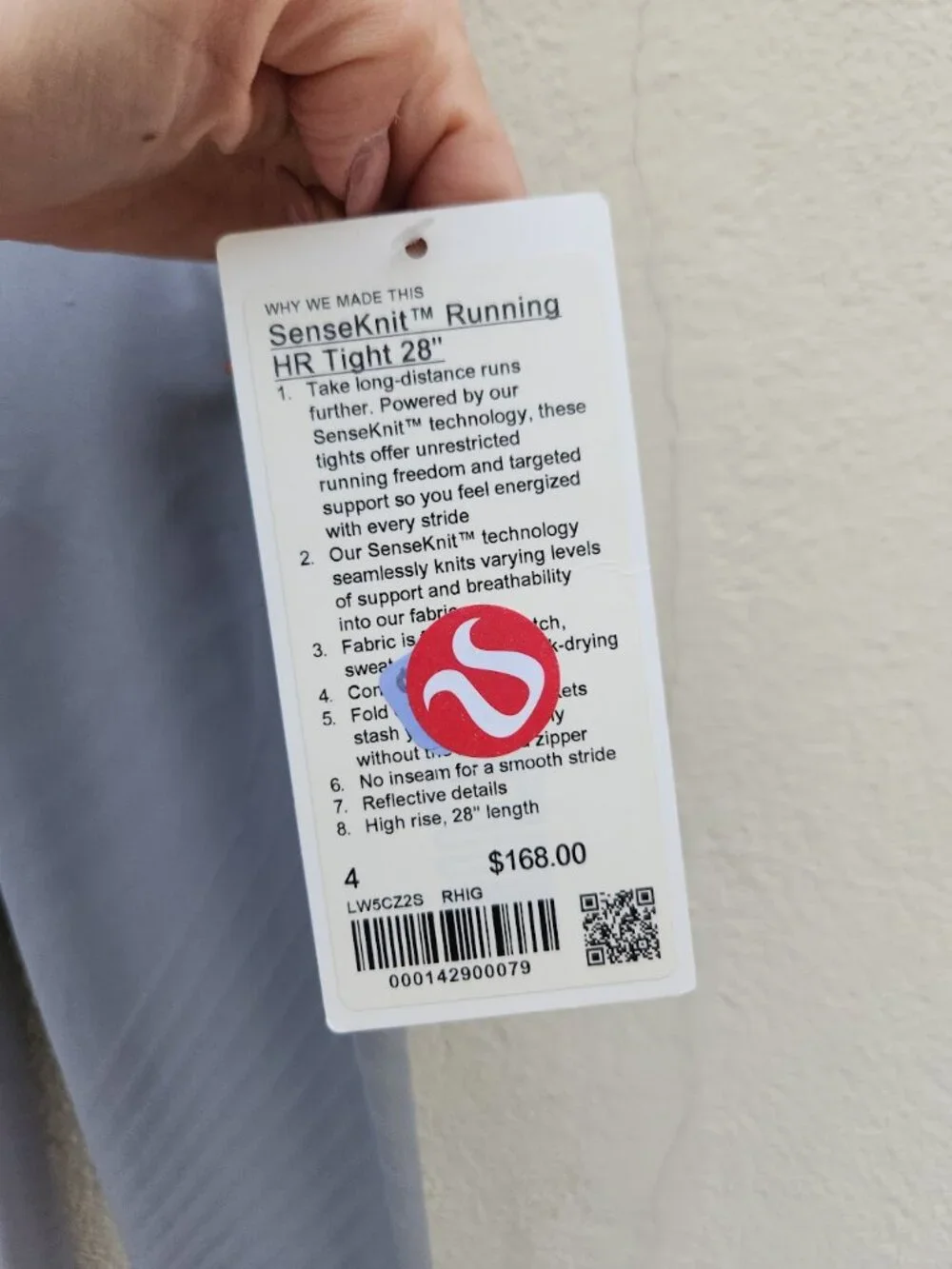 lululemon athletica tags length gear